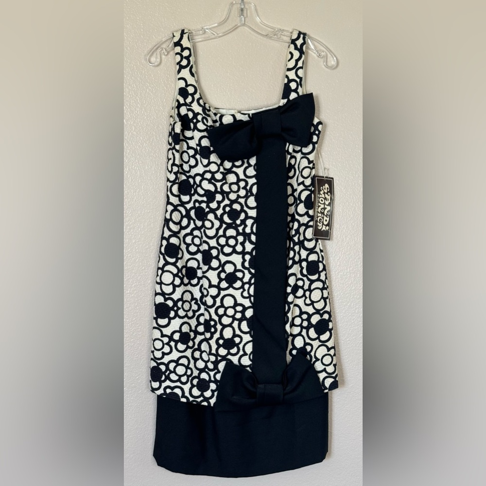 NWT VINTAGE 60s 70s Sandi Monica Floral Mod Dress - Rare Deadstock